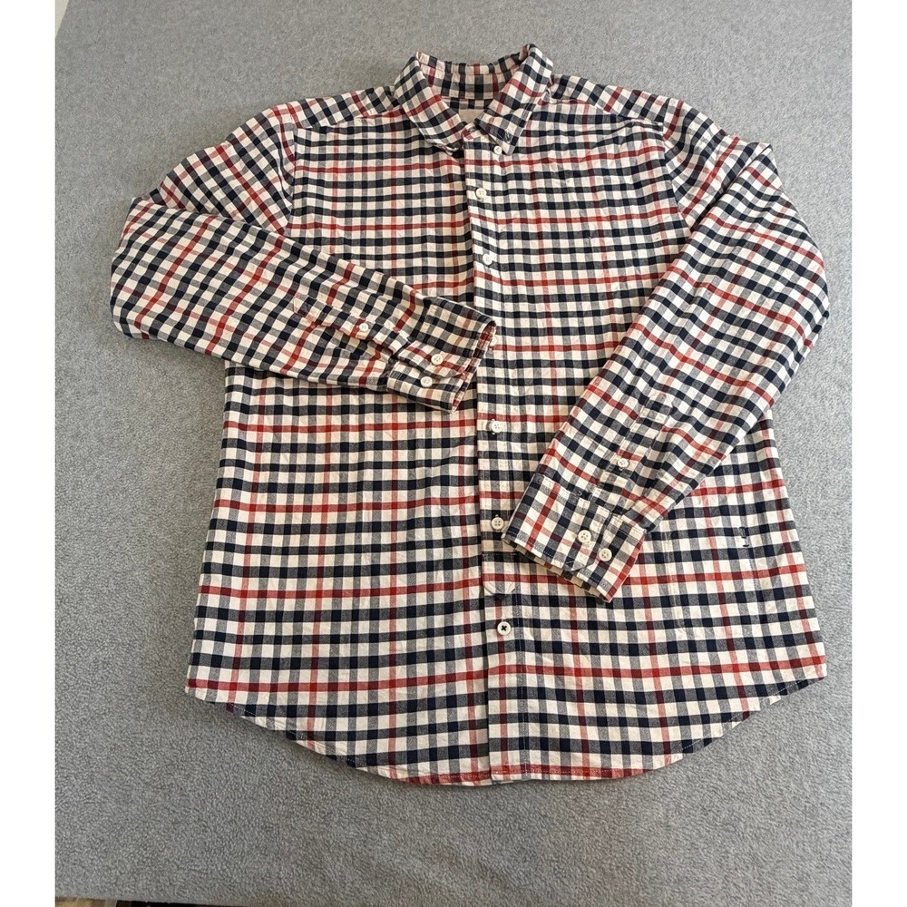 VSTR Shirt Large Multicolor Check Plaid Long Sleeve Button Down Large